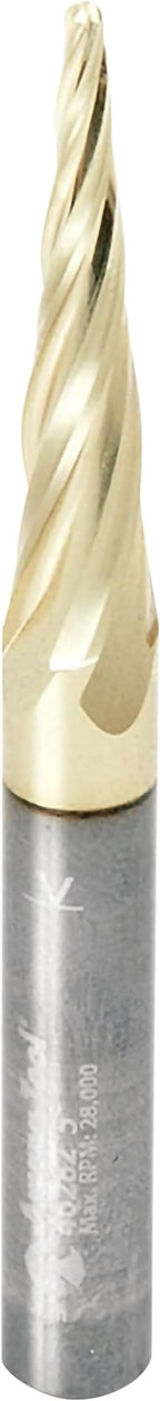 Amana Tool - 46282-5, 5 Pack CNC 2D & 3D Carving 5.4 Deg Tapered Angle Ball Tip 1/16 Dia