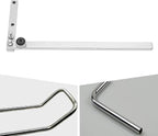Manual Rod Benders Metal Bending Machine, Heavy-duty Manual Rebar Bender 180° Adjustable Bending Hand Tools with Maximum Bendable Diameter 8mm for Bend Steel, Copper, Aluminum