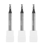 3PCS 3/32" Micrograin Carbide Square End Mill Set 2 Flute HRC 55 AlTiN Coating End Milling Bits for Milling Alloy Steels, Hardened Steel, CNC Router Bits