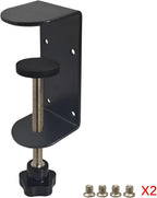 3 inch C-Clamp with Four Small Holes in the back, 2-Pack Adjustable Desk C Clamps for Range 0.35"~3.37", Versatile Clamp for Brake, Parts Assembly, Fastening, Welding, Woodwork, Metal Work