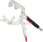 Monster & Master Welding Pipe Plier Clamp, Fast Release, C-Clamp Locking with Large V-Pads, 10 Inch, 1pcs, ATHUS-MM-WLP-S9