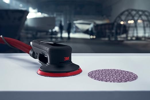 3M Random Orbital Sander, Xtract Pneumatic 88941, 5 in, with Central Vacuum Attachment, 3/32 in Orbit, Ergonomic and Lightweight ROS, .28 HP (209W) Motor