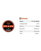 10-Inch 120-Tooth Ultra-Fine Finish Professional Woodworking Saw Blade for Miter Saws Table Saws and Circular Saws,Arbor 1"(25.4mm)