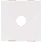 AVIDITI 40 or 50 Gallon Corrugated Cardboard Trash Can and Recycling Bin Lids with Hole (10-Pack) 18"L x 18"W x 3"H, White, Reusable and Disposable Garbage Lid for Parties and Outdoor Events