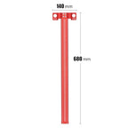 Woodworking Scriber T-Square Ruler 600mm with Thoughtful Support Lips, Architect Ruler for Carpenter Work, Layout and Measuring Tools