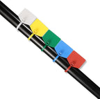 Cable Ties 8 inch, Plastic Water Proof Tags, Self-Locking Written-on Cable Marker, Nylon Zipties Security Seals Label for Cabling, Wire Marking Label, Shipping Hanging Tags - White/ 100pcs