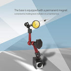 Dial Indicator,Flexible Strong Magnetic Gauge Stand Base Holder + Lever Dial Test Indicator Gauge for Surface Measuring