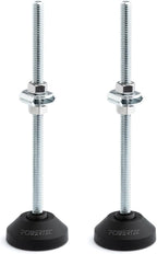 POWERTEC 6" Large Toggle Clamp Foot 2PK with Nuts & Washers, Oversized Stud Clamp Foot Compatible with Toggle Clamps for Table Saw Fence, Drill Press Table, and Woodworking Jigs (71700-P2)
