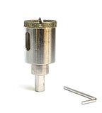 Drilax 1-1/4" Diamond Hole Saw | Removable Pilot Pin for Precision Locator & Wet Drilling | 3/8" Shank for Ceramic, Porcelain, Tile, Quartz, Granite Countertops & Stone