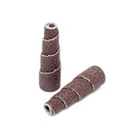 Benchmark Abrasives Aluminum Oxide Tapered Sanding Cartridge Rolls for Blending Deburring Polishing Sanding Metals, Rotary Sander - Drill & Die Grinder Abrasives (10 Pack)(1/2" x 1-1/2", 120 Grit)