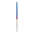 Amana Tool 46295-K CNC Spektra Extreme Tool Life Coated SC 2D and 3D Carving 0.10 Deg Tapered Angle Ball Nose x 1/8 D x 1/16 R x 1-1/2 CH x 1/8 SHK x 3 Inch Long x 3 Flute Router Bit