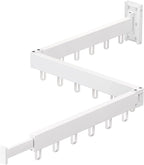 Clothes Drying Rack Wall Mounted,Drying Rack Clothing,Clothes Hanging Rack,Retractable,Collapsible(Tri-Fold), White Color(Ring)