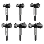 ASNOMY 6PCS Large Size Forstner Drill Bit, 1-3/8Inch to 2-3/4Inch Carbide Tipped Forstner Bit for Hard Wood, Wood Drilling Hole Saw Set Woodworking Hinge Cutter Tool Kits for Plastic Plywood
