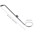 12-Inch LED Vehicle Inspection Mirror with 9 Lights,35" - 47" Retractable Extension Mirror for Car Undercarriage, Truck & Equipment Inspection, with Carrying Case