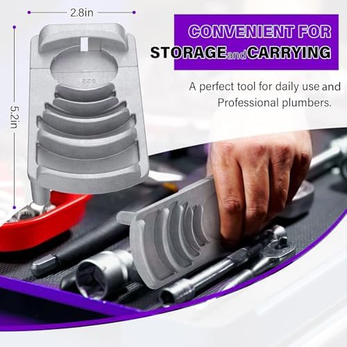 Plastic Pipe Deburring Tool, Professional Effective 1 1/4 to 4in PVC Tubing Plumbing Reamer Chamfer for PVC, CPVC, ABS, PP and PE Pipes