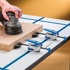 Auto-Lock T-Track Clamp Adjustable Aluminum Body Clamps for Woodworking Ideal for Miters & Irregular Shapes
