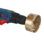 Brazed Diamond 3 inch Hole Saw with Center Drill Bit for Ceramic,Porcelain,Tile,Glass,Granite Quartz,Marble,Gemstone,Dry Drilling 75mm