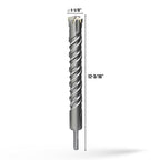 CSOOM SDS Plus Rotary Hammer Drill Bit 1-1/8"x12.2", Professional Concrete Drill Bit for Concrete, Brick, Stone and Cement Walls