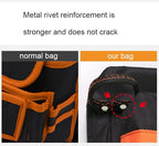 Multifunction Electrician Tool Bag Tool Waist Bag Tool Storage Bag Heavy Duty Tool Bag Tool Carrier for Home Garden Construction (Orange)