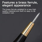 WUTA Diamond Shape Stitching Awl Ebony Blackwood Handle Leather Craft Sewing Awl Kits Handmade Sewing Tools DIY Stitcher Taper, 3 Size S M L (3 Packs)