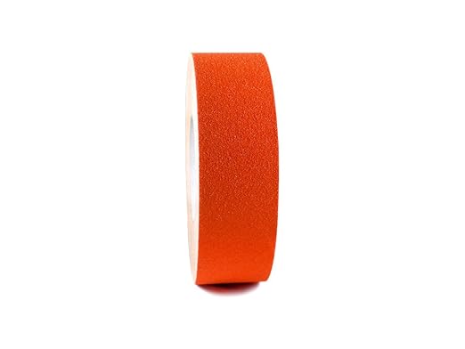 GGR Supplies T.R.U. NST-20C Orange Non-Skid Tape 6 in. Wide x 60 ft. Length Safety Way 60 Grit Anti Slip Traction Tape 32 Mil No Slip