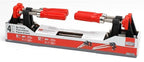 BESSEY GSCC4PK-C Clamp Set for Woodworking, F-style with Wood Handle, Replaceable Pads, 2 x 6 In and 2 x 12 In, 600 lb, Red/Black/Silver