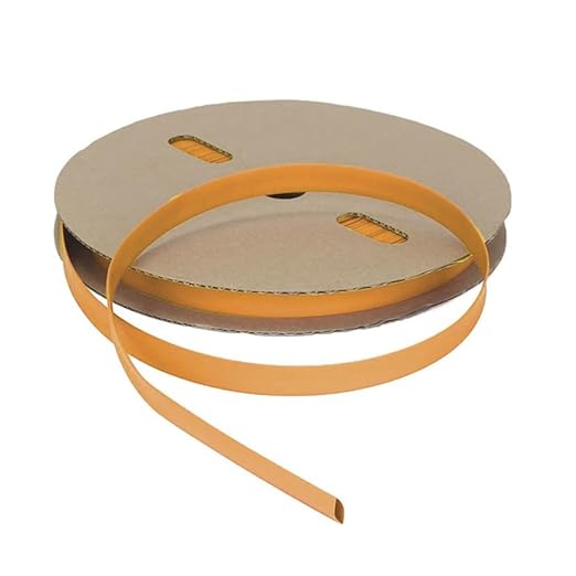 Kable Kontrol Heat Shrink Tubing - 3/8” Inch - 200' Ft Long, Orange Polyolefin - 2:1 Industrial Shrink Tube & Cable Sleeve for Electrical Wire Insulation - Rated for 600 V