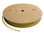 Kable Kontrol Heat Shrink Tubing - 3/16” Inch - 250' Ft Long, Yellow Polyolefin - 2:1 Industrial Shrink Tube & Cable Sleeve for Electrical Wire Insulation - Rated for 600 V