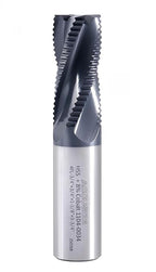 Accusize Industrial Tools 3/4'' Fine Tooth M42 8% Cobalt Tialn Roughing End Mill, 3/4'' Shk Dia, 1-5/8'' Flute Length, 3-3/4'' Oal, 4 Flute, 1104-0034