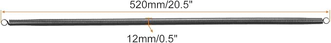 MECCANIXITY Spring Tube Bender OD 12 mm/0.5" Steel Spring Pipe Bending Tubes 520 mm/20.5" Long for 3/8" PVC Pipe(ID 13 mm) Home Renovations, Electrician Wiring Bending Pipe
