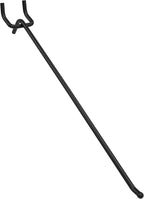 POETISKE Pegboard Hooks 0.2” Diameter 10 inch Black Metal Ball Ending Garden Tool Organizer Fits 1/4’’ Pegboard Garage Wall Hooks 50PCS