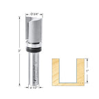 Amana Tool 45463 Carbide Tipped Flush Trim Plunge Template Router Bit 3/4 Dia x 1 Inch x 1/2 Shank with Upper Ball Bearing