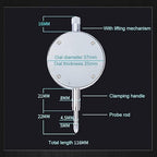 Digital Dial Indicator Electronic Dial Test Gauge 0.01mm/0.0005inch, 0-12.7mm，IP54 Waterproof and Dust Proof
