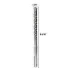 CSOOM SDS Plus Rotary Hammer Drill Bit 3/8"x6.3", Professional Concrete Drill Bit for Concrete, Brick, Stone and Cement Walls