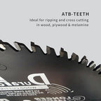 10 Inch 80 Tooth Professional Fine Finish ATB Saw Blade with 5/8 Inch Arbor & DuraGuard Anti-Stick Coating for Miter Saws and Table Saws