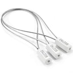 Tamper Proof Security Cable Tags for Truck Trailer Pull-Tite Metal Shipping Seals Numbered Padlock Seals for Container(Pack of 500 pcs, White)