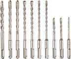 Rotary Hammer SDS Plus Drill Bits & Chisels Set- 20Pcs Concrete Masonry SDS Plus Drill Bits with Portable Plastic Box- SDS Plus Shank Fits Rotary Hammer