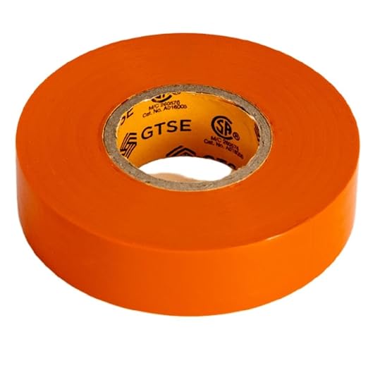 GTSE Orange Electrical Tape, 120 Rolls Bulk Box – Waterproof, Industrial Grade Vinyl, 3/4 in x 66ft– Strong Self-Adhesive PVC Electric Tape for Wire Insulation, 7 Mil, 600V – UL/CSA Listed