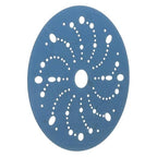 3M AMAPR Hookit 3M Blue Abrasive Discs 36180, Multi-Hole, Featheredging, Primer Sanding, Paint Preparation, 6 in, 320 Grade, 50 Discs/Carton