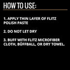 Flitz Multi-Purpose Metal Polish Paste - 2lb Can of USA-Made Chrome Polish - Works on Stainless Steel, Aluminum, Plastic, Jewelry and Cars - Non-Abrasive Cleaner & Rust Remover (6 Pack)