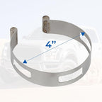 4" (101.6MM) Stainless Exhaust Tacking Band Clamp-On For Welding Fabrication
