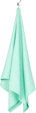 Dock & Bay Beach Towel - Quick Dry, Sand Free - Compact, Lightweight - 100% Recycled - Includes Bag - Essential - Rainforest Green, Extra Large (200x90cm, 78x35)