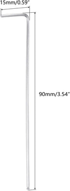 TOP-VIGOR 1Pc 1.5mm Ball End Hex Key Wrench, L Shaped Long Arm Allen Wrench for Household DIY, Professional Machine Repairing, CR-V