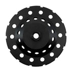 Benchmark Abrasives 7 Inch Concrete Grinding Wheel Threaded T-Type Diamond Cup Wheel with 5/8"-11 Arbor Hole for Masonry, Natural Stone, Concrete Grinding Wheel - Angle Grinder Attachments (7”)