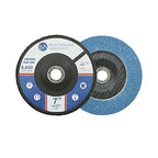 Benchmark Abrasives 7" x 7/8" Premium High Density Jumbo Zirconia Type 27 Flap Discs for Angle Grinder, 7 Inch Sanding Discs, Finishing, Deburring, Rust Removal - Grinding Wheels - (10 Pack) 60 Grit