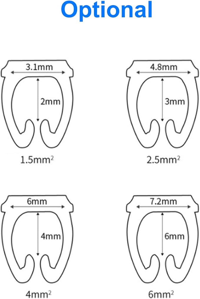 WALFRONT Digital Tube Wire 0-9 Number Coded Clip On Plastic Cable Label Tube Colorful Cable Marker C Shape Suitable Multi-Type Cable (150Pcs 1.5mm²)
