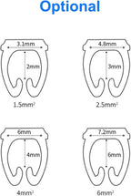 WALFRONT Digital Tube Wire 0-9 Number Coded Clip On Plastic Cable Label Tube Colorful Cable Marker C Shape Suitable Multi-Type Cable (150Pcs 1.5mm²)