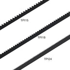 6-1/2Inch 15Tpi,18Tpi,24Tpi Scroll Saw Blade Pin End Replacement 21 Pack