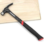 TRUE MECHANIC™ 22oz Hammer with Comfort Grip, Nailing Hammer Steel Head Steel Handle, AntiVibe, Rip Claw