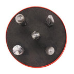 BHA Tungsten Carbide Burr Die Grinder Rotary Tool Bit Set for Metal Contouring and Deburring, Double Cut with 1/4” Shank - 5 Pieces